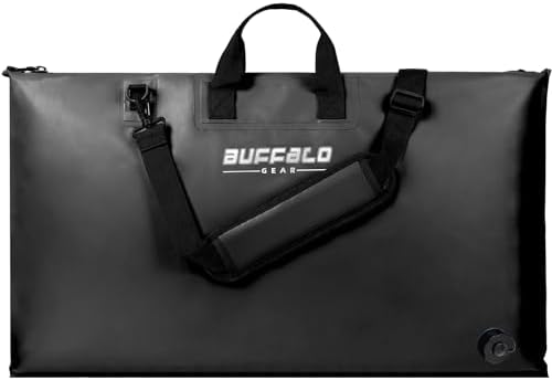 Buffalo Gear Fish Tournament Weigh in Bag for Bass Fishing, Heavy Duty Fish Bag for Caught Fish Waterproof,Leakproof,Puncture Resistant by BuffaloGear