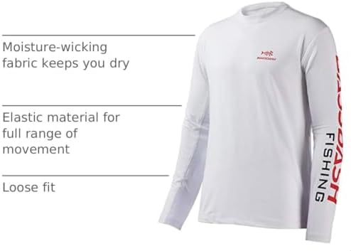 BASSDASH Fishing T Shirts for Men UV Sun Protection UPF 50+ Long Sleeve Tee T-Shirt - Image 4