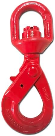 Swivel Self-Locking Hook 17636 lbs Heavy Duty Swivel Lifting Hook Swivel Lifting Hook Hoist Hook Sling Heavy Cargo 【8.0ton】 by YANBORUI