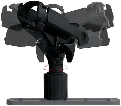 2 Pack Fishing Rod Holder with Track Mount Universal T-Shaped Screw Mounted on Rail for Kayak, Canoe, Fishing Boat - Image 6