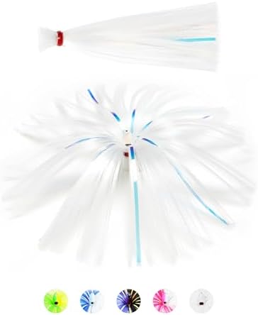BLUEWING Sea Trolling Lures with Lead Head Saltwater Fishing Witches Big Game Ballyhoo Skirt for Tuna, Wahoo, Sailfish, Mahi Mahi 1oz, 2oz, 4oz, 6oz, 8oz by BLUEWING