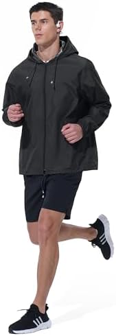 UIQUR Mens Rain Jacket Raincoat Waterproof Windbreaker - Image 5