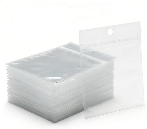 100 Pack Soft Plastic Baits Bags 4”x4" | Heavy-Duty Clear Lock Zipper Lure Packaging Bags - Leakproof Double-Sealed Zipper Storage for Soft Plastic Lures & Fishing Gear | Multiple Sizes - Image 2