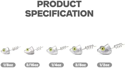 15 Pack Line Thru Swimbait Fishing Jig Heads(No Hooks), Anti-Throw Off Design Save Soft Bait 1/8 3/16 1/4 3/8 1/2oz for Bass Fishing - Image 6
