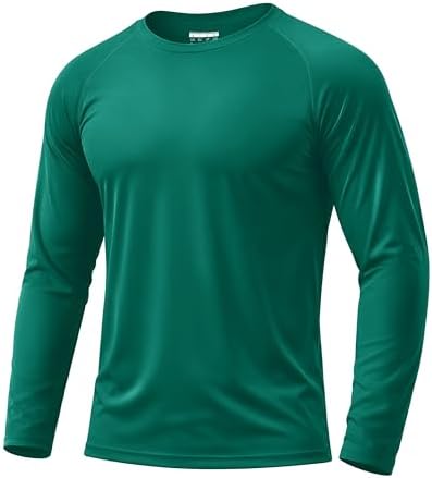 Boladeci Men's UPF 50+ Sun Protection UV SPF Shirts Long Sleeve Lightweight Quick Dry Swim T-Shirts Rash Guard by Boladeci