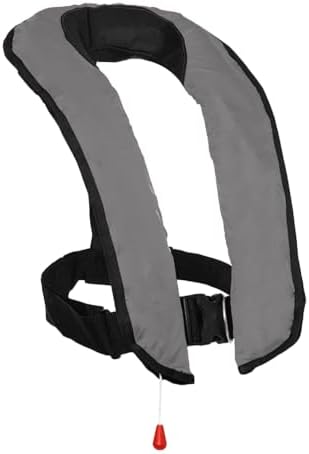 Manual Inflatable Life Jacket,Preserver PFD for Adults,Life Vest for Adults,Supports Weight up to 330 pounds by NAUTISHIELD
