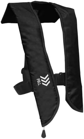Manual Inflatable Life Jacket|Life Vest for Adults|PFD Low Profile|Supports up to 330 lbs(YSH700) by morinokawau