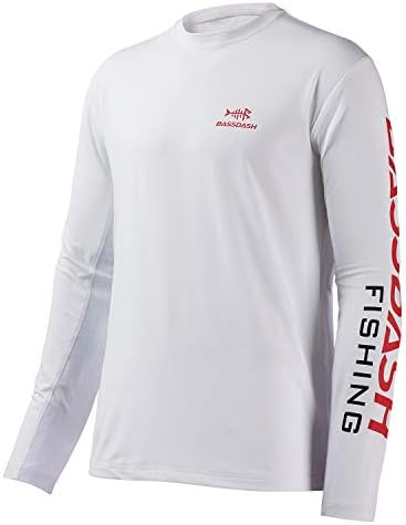 BASSDASH Fishing T Shirts for Men UV Sun Protection UPF 50+ Long Sleeve Tee T-Shirt by Bassdash