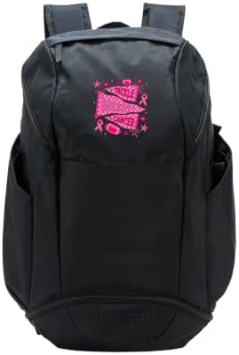 Pennant Flag Tackle Breast Cancer Pink Ribbon Football Sport Backpack by Unknown