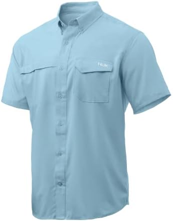 HUK Men's Tide Point Kc Scott Original Artwork Short Sleeve Shirt, Fishing Button Down by HUK