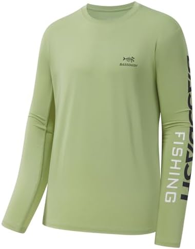 BASSDASH Fishing T Shirts for Men UV Sun Protection UPF 50+ Long Sleeve Tee T-Shirt by Bassdash