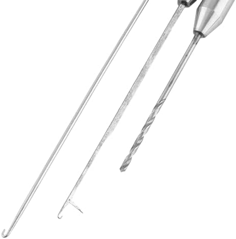 Uxsiya Baiting Needle Tool 3 in 1 Aluminum Alloy Fishing Bait Needle Set Fish Drill Tackle Baiting Rig Tool for Making Rigs - Image 5