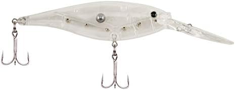 Berkley Flicker Shad Fishing Lure, Clear, 1/4 oz, 2 1/4in | 6cm Crankbaits, Size, Profile and Dive Depth Imitates Real Shad, Equipped with Fusion19 Hook - Image 2
