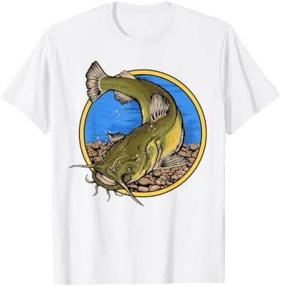 Flathead Catfish Fishing T-Shirt by Hunting+%26+Fishing+Merch