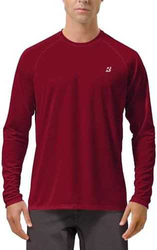Roadbox Men's UPF 50+ UV Sun Protection Shirts, Long Sleeve Swim Rash Guard by Roadbox