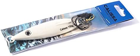 Calissa Offshore Tackle Fast Fall Jig 80g 150g 250g 300LBS Assist Hooks 3/0 Butterfly - Vertical Speed Lure Slow Pitch Flat - Glow Color Painted on Both Sides - Image 4