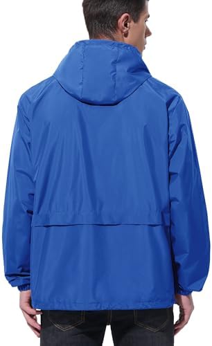 UIQUR Mens Rain Jacket Raincoat Waterproof Windbreaker - Image 2