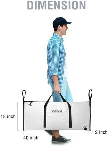 Buffalo Gear Insulated Fish Cooler Bag Portable Fish Kill Bag Keep Ice-cold More Than 48 Hours - Image 6
