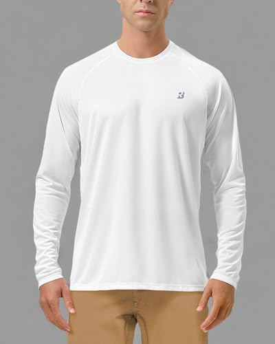 Roadbox Men's UPF 50+ UV Sun Protection Shirts, Long Sleeve Swim Rash Guard - Image 6