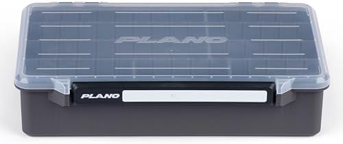 Plano StowAway 3700 Deep Stow Tackle Box, with Corrosion-Preventive Rustricor, Single Latch Design, Transparent DuraView Lid, Stackable Storage for Fishing Bait, Lures and Gear by PLANO%C2%AEOutdoors