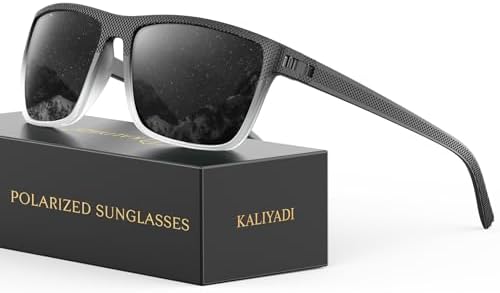 KALIYADI Polarized Sunglasses for Men, Lightweight Sun Glasses with UV Protection for Driving Fishing Golf by KALIYADI