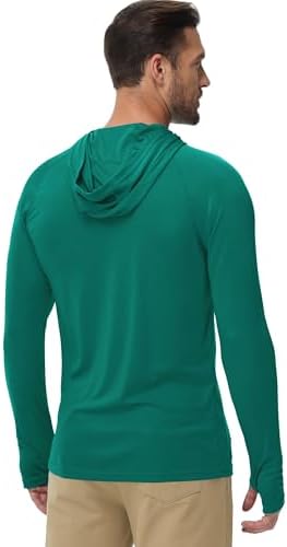 Boladeci Men's UPF 50+ Sun Protection Lightweight Hoodie Shirts Long Sleeve Fishing Shirt SPF UV Hiking Swim - Image 4