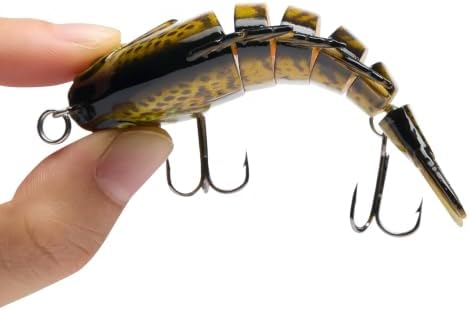 BASSDASH SwimPanfish Multi Jointed Bluegill Bass Fishing Lure Swimbaits - Image 3