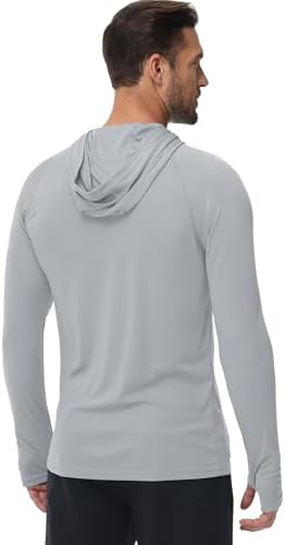 Boladeci Men's UPF 50+ Sun Protection Lightweight Hoodie Shirts Long Sleeve Fishing Shirt SPF UV Hiking Swim - Image 4