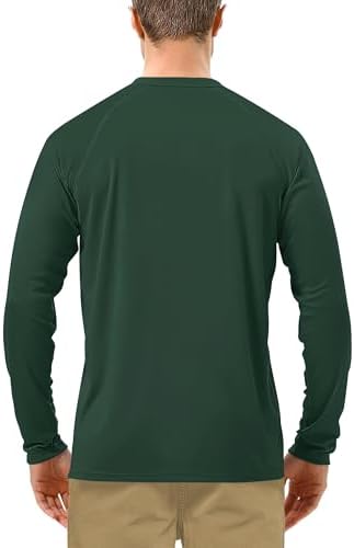 Roadbox Men's UPF 50+ UV Sun Protection Shirts, Long Sleeve Swim Rash Guard - Image 2