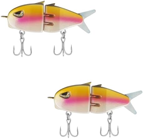 Popper Top Water Fishing Lure: Whopper Fishing Lures with Floating Rotating Tail Barb Treble Hooks Saltwater Freshwater for Bass by Vefungyan