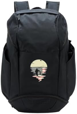 Fishing fishing rod fishing pole USA flag fishing Sport Backpack by Unknown