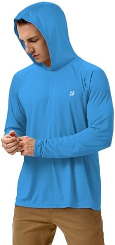 Roadbox Mens Fishing Sun Hoodie, Long Sleeve UPF 50+ UV Protection Shirts - Image 3