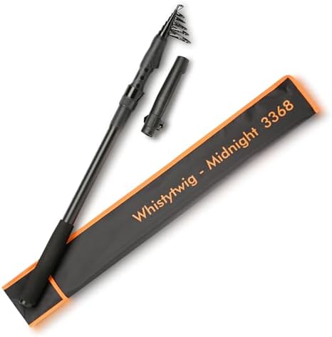 Whistytwig Carbon Fiber Telescopic Fishing Rod - Portable Collapsible Design for Travel and Adventure - Versatile Saltwater and Freshwater Fishing Pole by WHISTYTWIG