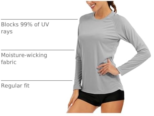 MAGCOMSEN Women's Long Sleeve Shirts UPF 50+ Sun Protection Shirts for Hiking Fishing Workout Rash Guard - Image 4