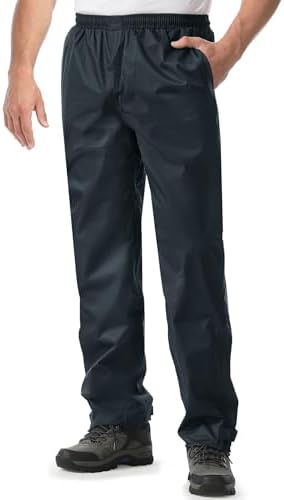 iCreek Men's Rain Pants Waterproof Breathable Lightweight Rain Over Pants by iCreekoutdoor