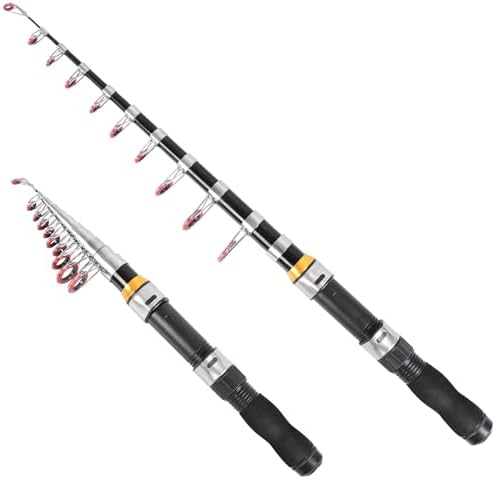 Telescopic Collapsible Extendable Fishing Rod for Saltwater and Freshwater, Lightweight and Compact Design by RESTCLOUD