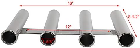 YaeMarine 316 Stainless Fishing Rod Holder 3-8 Tube for Marine Boat Yacht - Image 3