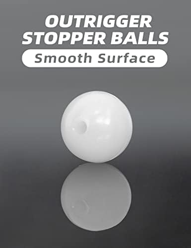 BLUEWING Outrigger Ball Stops 2pcs Fishing Rigging Plastic Pair Outrigger Line Ball Stoppers - Image 5