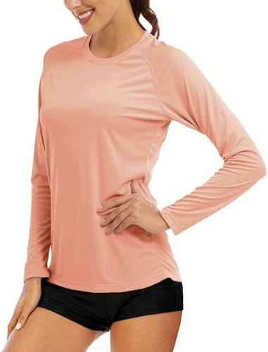 MAGCOMSEN Women's Long Sleeve Shirts UPF 50+ Sun Protection Shirts for Hiking Fishing Workout Rash Guard by MAGCOMSEN