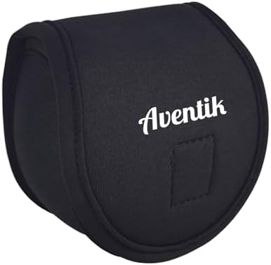 Aventik Neoprene Fly Fishing Reel Case Pouch Cover Fitting 5/6 7/8wt Fly Reel Storage (Black, 1-PACK 5/6) by AVENTIK