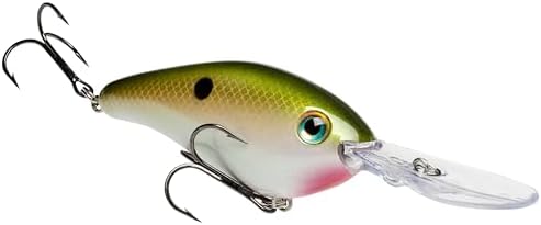Strike King Pro Model 6XD Fishing Lure, Deep Diving Crankbait, Unique Curved Bill, Free-Floating Rattle Chambers, 1-Ounce, Dives to 19-Feet, Size 1 Treble Hooks by StrikeKing
