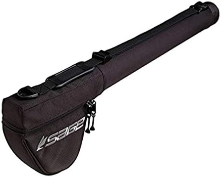 Sage Luggage Ballistic Rod/Reel Case Double 10-Foot 2pc Rod 2x2 Dia, Black by SAGE