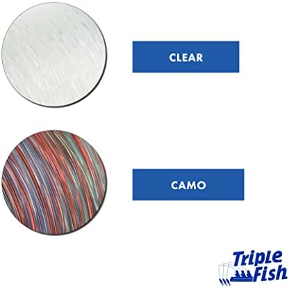 Triple Fish Monofilament Fishing Leader - Clear, Camo Strong Tough Leader Material for Big Game Fishing, Up to 400lb Test - Image 5