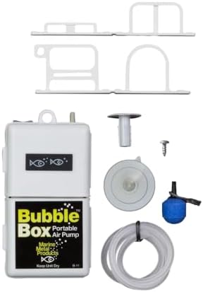 Marine Metal LWK-11 Bubble Box Livewell Kit with Aerator Pump for Up to 10-Gallon Containers by MarineMetal