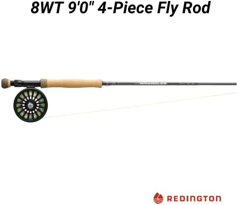 Redington Wrangler Fly Fishing Kit, Medium Fast Action Rod, Crosswater Reel, Fly Line, Leader, & Carrying Case - Image 2