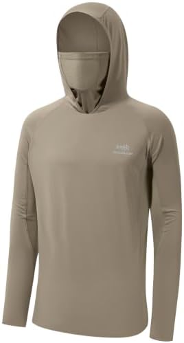BASSDASH Men's UPF 50+ Camo Long Sleeve Hunting Fishing Hoodie Shirt by Bassdash