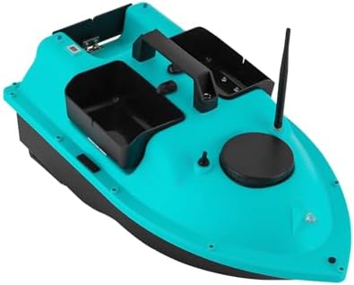RC Bait Boat, 600m/1968ft Long-Distance Control Surf Fishing Bait Boat 4.4LBS Loading Capacity with Dual 5200mAh Battery and LCD for Lake/Ocean Angling, Auto Navigation (Blue) - Image 6