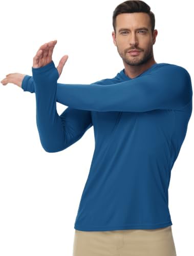 Boladeci Men's UPF 50+ Sun Protection Lightweight Hoodie Shirts Long Sleeve Fishing Shirt SPF UV Hiking Swim - Image 2