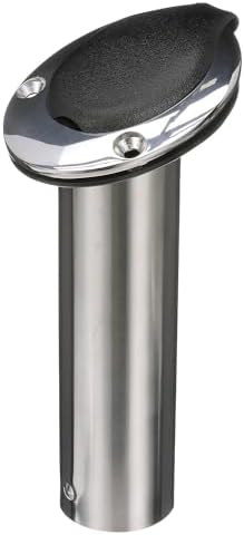 Attwood 66362-7 Stainless Steel Flush Mount Rod Holder, 2-Inch Diameter, 7 ½ Inches Long, 30-Degree Top Flange, Open Base End - Image 3