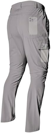 Men's Lightweight Hiking Cargo Pants Waterproof Quick Dry Travel Climbing Camping Fishing Mens Work Pants Outdoor by LINLANG+EN